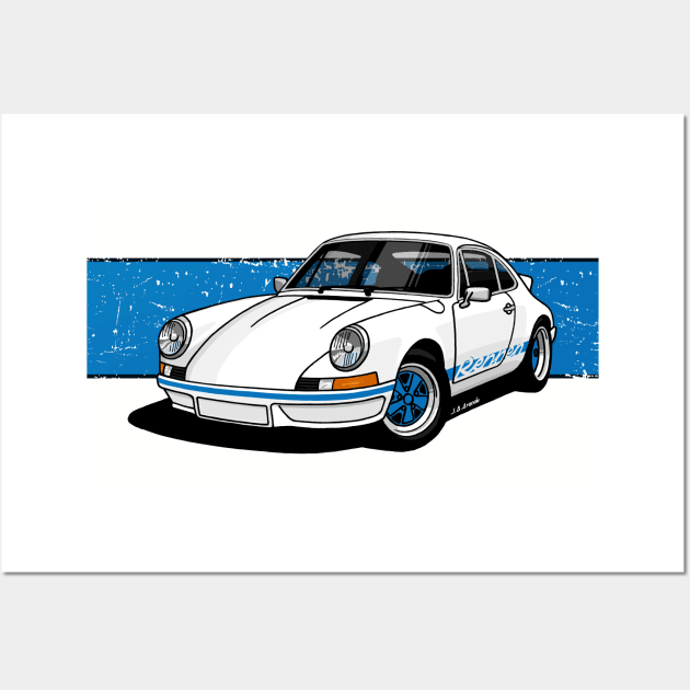 My drawing of the classic German coupe Wall Art by jaagdesign